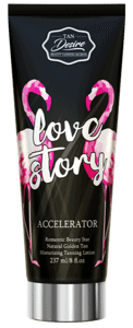 Love Story (Tan Desire) - Accélérateur de bronzage hydratant premium sans autobronzant, enrichi en huiles exotiques